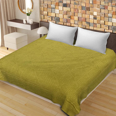 Saavra Multicolor Cut Work Cotton Double Bedsheet